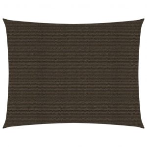 VidaXL Voile d'ombrage 160 g/m² Marron 5x6 m PEHD