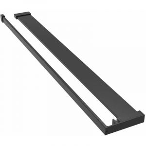 VidaXL &Eacute;tag&egrave;re de douche pour paroi de douche &agrave; l'italienne Noir 90 cm