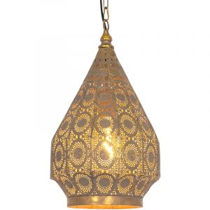 Qazqa Lampe à suspension orientale dorée 26 cm - Mowgli
