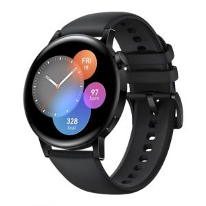 Huawei Montre Intelligente Watch GT 3 42 mm, Montre de Sport, Montre avec Surveillance SpO2, Montre avec Grand écran, Montre d'entraînement, Montre Intelligente, Noir, Compatible Android et iOS