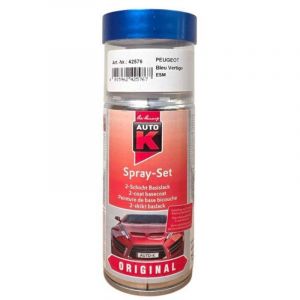 Bombe de peinture pour carrosserie - Peugeot - ESM Bleu vertigo - 150 ml - Auto K