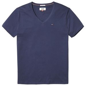 Tommy Jeans Homme Original Jersey T-Shirt Manches Courtes Bleu (Black Iris 002) X-Small