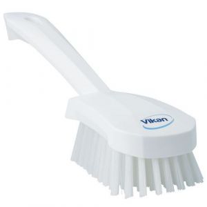 Vikan Brosse A Main Blanche Fibres Dures