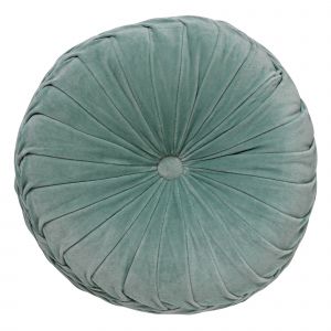 Dutch Decor KAJA - Coussin rond en velours Jadeite 40 cm