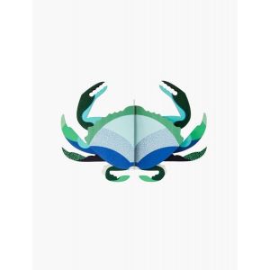 Studio Roof Décoration murale carton Aquamarine Crabe