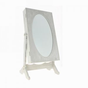 Fomax Boite à bijoux armoire avec miroir - 33x22x62cm