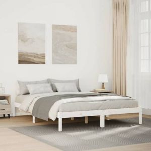 VidaXL Cadre de lit extra long sans matelas 140x210 cm bois massif pin