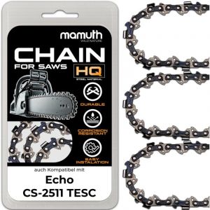 Oem 3x chaîne de tronçonneuse 25cm 1,3mm 1/4' 60 TG pour Echo CS-2511 TESC