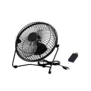 DLH Energy Ventilateur - plateau de table - 22 cm - USB, USB-C