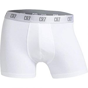 Cristiano Ronaldo CR7 Main Basic - Boxer - Uni - Homme - Blanc - Medium (Taille fabricant: M)