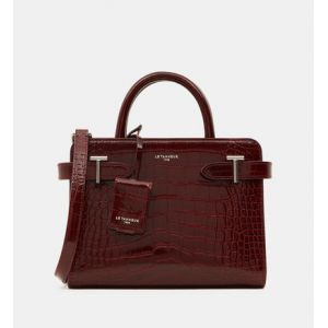 Image de Le Tanneur Petit sac cabas Emilie cuir effet croco Rouge - Couleur Rouge - Taille Taille unique