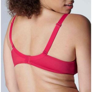 Soutien-gorge plongeant armatures - Rouge Simone P&eacute;r&egrave;le