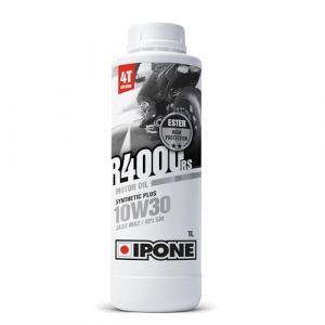 Ipone Huile Moto 4 Temps 10W30 R4000 RS - Semi-Synthétique - Haute Performance pour les motos de Route - Résistance Exceptionnelle à l'Usure - Protection du Moteur et de la Boîte de Vitesses - 1L