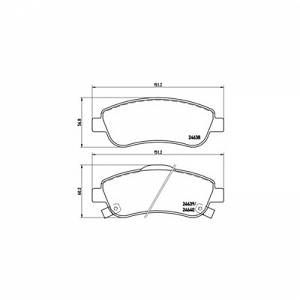 Brembo 4 plaquettes de frein P28045