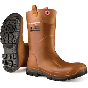 Dunlop Botte de s&eacute;curit&eacute; four&eacute;es RIGAIR PRO FUR S5 SRA SRC CI marron/noir P43 - COVERGUARD - 9RFPO90043