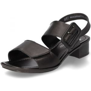 Rieker Femme 62663 Sandale, Noir, 42 EU