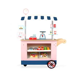 Jeu stand de supermarché en bois pour enfants