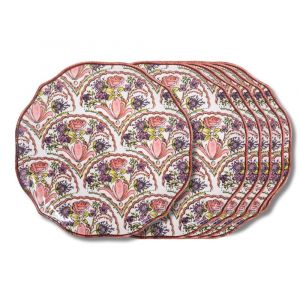 Table passion Assiette plate Jaipur (lot de 6)