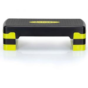 Image de Actiget 3 Marches, Step, Plateforme Pour Exercices D'a&eacute;robic Et De Fitness