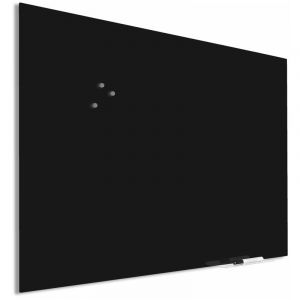 Vivol - Tableau en verre Premium avec fixation aveugle - 90x120 cm - Noir - Noir