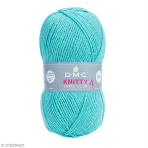 Dmc Laine Knitty 4 - 100 g Laine Acrylique Knitty 4, de :Coloris: urquoise 727Matière : 100 % acrylique Poids : 100 g Longueur