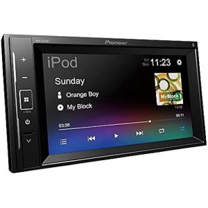 Pioneer DMH-A240BT Mechafree Lecteur multimédia à écran Tactile de 6,2" avec Miroir de Smartphone, Bluetooth, GEQ 13 Bandes, fonctionnalités Audio avancées et qualité Audio Haut de Gamme.