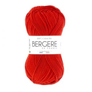 Pelote 100% Coton Bio - Berg&egrave;re De France Vermeille