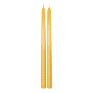 Ruedelafete Set de 2 bougies Flambeau 30cm, métal Or