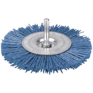 SCID Brosse circulaire nylon bleu Ø100mm - sur tige