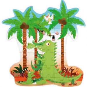 Scratch Puzzle Crocodile (36 pièces)