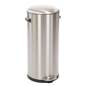 Eko Poubelle belle deluxe step bin 30l inox mat