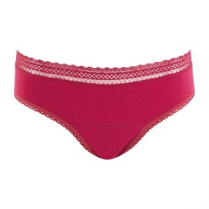 Athena Slip pour Les r&egrave;gles Belle & Culott&eacute;e Secret by - Taille : 48/50 - Couleur : Cerise