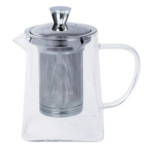 Cristel Théière verre carrée 1,2 l rooibos - filtre dévissable (base carr...