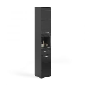 Colonne de salle de bain – Noir laqué – KLEANKIN