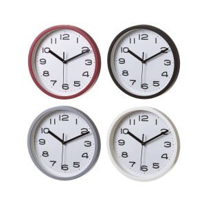 Image de Wadiga Set de 4 Horloges Rondes en Plastique Multicolore - 20cm