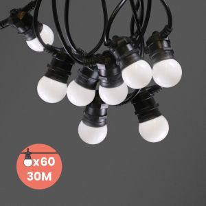 Image de SkyLantern Guirlande Guinguette 30M 60 Bulbes Blanc IP65