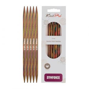 Knitpro KP20113 Symphonie Aiguille Double Pointe Bois Multicolore 30 x 0,4 x 7,5 cm