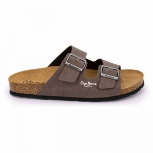Pepe Jeans Pour homme. Sandales anatomiques marron Double Chicago