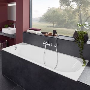 Villeroy & Boch Oberon 2.0 Baignoire rectangulaire encastrée, UBQ181OBR2DV-RW,