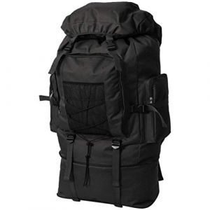 VidaXL Sac à dos en style d'armée XXL 100 L Noir