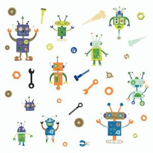 Stickers Repositionnables Robots