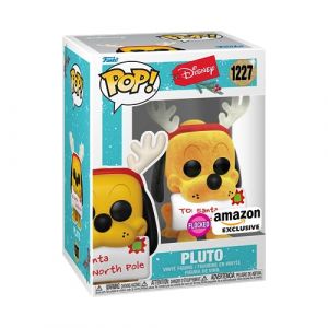 Funko Pop! Disney: Holiday - Pluto - Flocked - Exclusivité Amazon - Figurine en Vinyle à Collectionner - Idée de Cadeau - Produits Officiels - Jouets pour Les Enfants et Adultes - Movies Fans