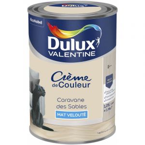 Dulux Valentine Peinture Crème De Couleur Mat Caravane des Sables 1,25 L - Caravane des Sables