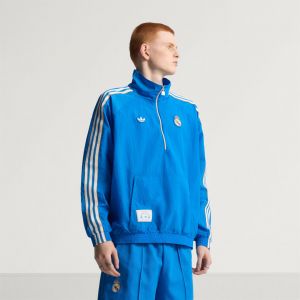Adidas Originals Veste à demi-patte zippée-zip Real Madrid Terrace Icons, pointure Small - Taille Small