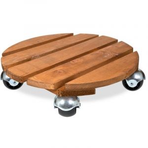 Louis Moulin Roule-plante rond en bois naturel Basics - &Oslash; 37,5 cm