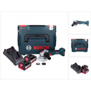 Bosch GWS 18V-10 Professional Meuleuse angulaire sans fil 125mm Brushless 18V + 2x Batteries 5,0 Ah + Chargeur + Coffret
