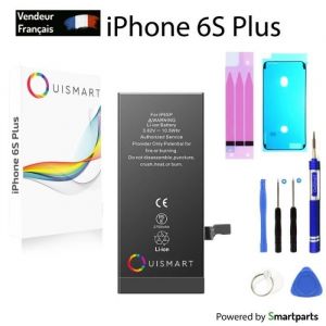 OuiSmart Kit Batterie pour iPhone 6S Plus (Joint Blanc)