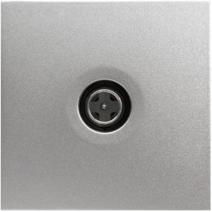 Hager Enjoliveur prise TV titane - Kallysta - WK740T