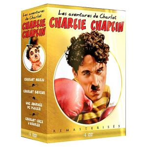 Coffret Charlie Chaplin - Les aventures de Charlot : Charlot marin + Charlot boxeur + Une journée de plaisir + Charlot chez l'usurier