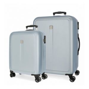 Roll road Camboya Ensemble de valises Beige 55/68 cm Rigide ABS Fermeture &agrave; Combinaison lat&eacute;rale 217 l 6,56 kg 4 Roues Doubles Bagages &agrave; Main